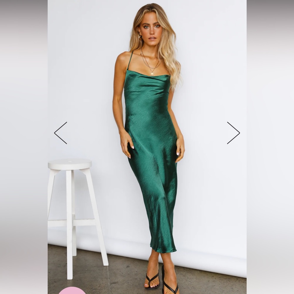 Hello Molly Who Loves You Midi Dress Teal